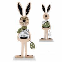 Фигура Кролик (дерево), 12х6,5хН31 см, в асс.