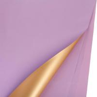 Набор двусторонней матовой пленки (цветная/золото), 60х60 см, (20 шт)