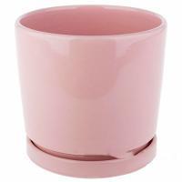 Горшок с поддоном (керамика), D14xH17 см