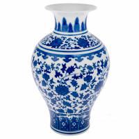 Ваза "Шинуазри Blue" (керамика), D12xH22 см