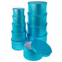 Набор коробок "Новогодняя", D28xH14 см, D13,4xH8 см (10шт)