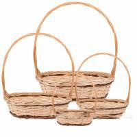 Набор корзин плетеных (ива), 35х27xH10/42см, 30х23xH10/38см, 26х19xH8,5/34см, 22х15,5xH8/30см, 4шт.