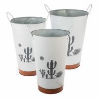 Набор вазонов (металл), D24xH27 см, D22xH25 см, D20xH22,5 см (3шт)