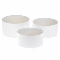 Набор коробок шляпных без крышки, D22xH11,8 см, D20xH10 см, D18xH8,8 см (3шт)