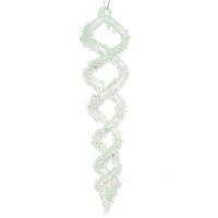 Елочная игрушка "Сосулька" (стекло), Н17см