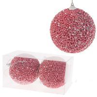 Набор елочных игрушек "Шар" (пена), D10см, 2шт.