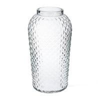Ваза с декоративной текстурой "Глория" (стекло), D12,5xH23,5 см