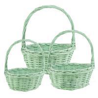 Набор корзин из ивы "Круглые", 3 шт, D 33/25/21 см