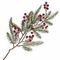 Ветка еловая искусственная (пластик), 69см