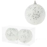 Набор елочных игрушек "Шар" (пена), D10см, 2шт.
