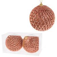 Набор елочных игрушек "Шар" (пена), D10см, 2шт.