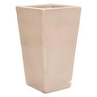 Кашпо Plain Kubis Cream, 33х33xH60см