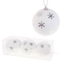 Набор елочных игрушек "Шар" (пена), D8см, 3шт.