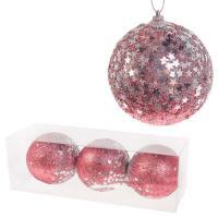 Набор елочных игрушек "Шар" (пена), D8см, 3шт.