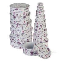 Набор коробок шляпных "Цветы", D46,5xH17,1 см, D10xH6,5 см (15шт)