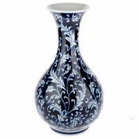 Ваза "Шинуазри Blue" (керамика), D20xH35,5 см
