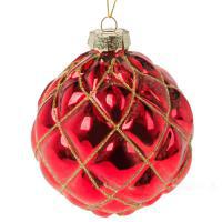 Елочная игрушка "Шар" (стекло), D10см