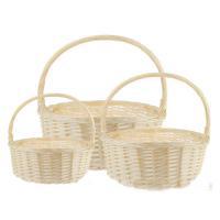 Набор корзин из ивы Подарочные, 3 шт, D 38/32/25 см