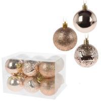 Набор елочных игрушек "Шар" (пластик), D6см, 12шт.
