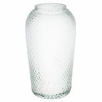 Ваза с декоративной текстурой "Глория" (стекло), D14,5xH26 см