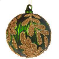 Елочная игрушка "Шар" (стекло), D10см