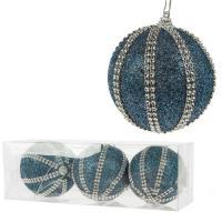 Набор елочных игрушек "Шар" (пена), D8см, 3шт.