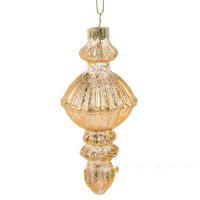 Елочная игрушка (стекло), D5,5хН14см