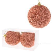 Набор елочных игрушек "Шар" (пена), D10см, 2шт.