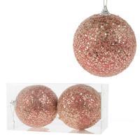 Набор елочных игрушек "Шар" (пена), D10см, 2шт.