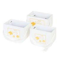 Набор коробок-кашпо с ручкой "Принт", 20x15xH11,5 см, 18x14xH10,5 см, 17x13xH10 см (3шт)