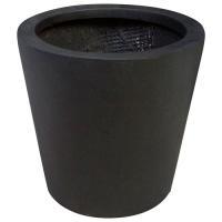 Кашпо файберстоун Nobilis Marco "Black Cone", D21хH20 см