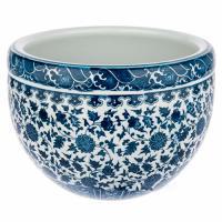 Кашпо "Шинуазри Blue" (керамика), D18xH24 см