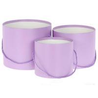 Набор шляпных коробок без крышки, D20xH17,2 см, D17,5xH15 см, D14xH13 см (3шт)