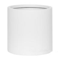 Кашпо Fiberstone Matt white puk