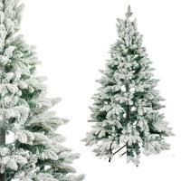 Ель искусственная заснеженная "Ленинградская", H210 см (ПЭ+ПВХ, подставка металл)