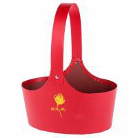 Коробка-кашпо "Сумка/Принт" с ручкой, 20x16xH13 см