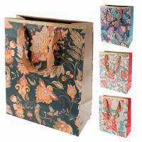 Набор пакетов подарочных "Цветы", 26x12,5xH32 см (12шт), в асс.