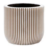 Кашпо Capi Nature Groove Egg Planter Groove I Ivory, D8xН7см