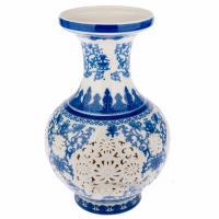 Ваза "Шинуазри Blue" (керамика), D17xH28 см