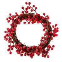 Венок ягодный искусственный (пластик), D35 см
