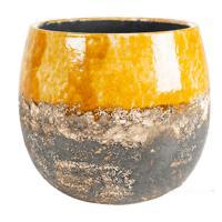 Кашпо Indoor Pottery Pot Lindy Ocher, D30хH25см