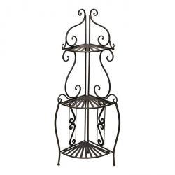 Этажерка трехэтажная угловая Скрипка, цвет Бронза