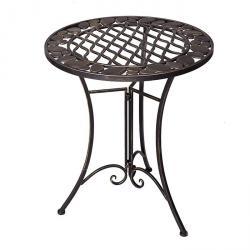 Стол разборный кофейный Галька с узором, цвет Бронза