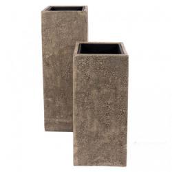 Кашпо Nobilis Marco Pms-Brown Column Полистоун