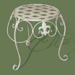 Подставка круглая плетенка Лилия, цвет Белый