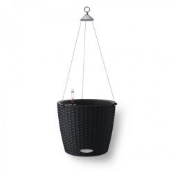 Подвесное кашпо LECHUZA NIDO Cottage Графитово-черный