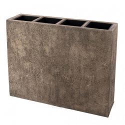 Кашпо Nobilis Marco Pms-Brown Rectangle Полистоун