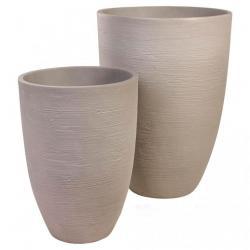 Кашпо Nobilis Marco Taupe Sand Vase Fiberstone