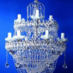Потолочная большая хрустальная люстра Ностальжи Водоворот