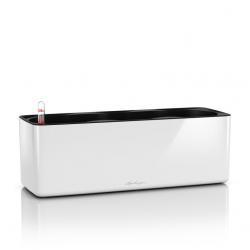 Кашпо LECHUZA CUBE Glossy Triple 14 Белый блестящий